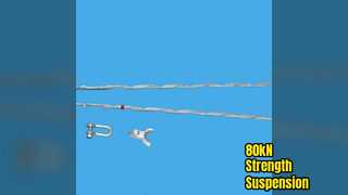 Ensemble de suspension préformé 80kN en acier galvanisé