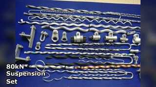 Ensemble de suspension robuste, charge de 80 kN